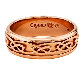 9ct rose gold Clogau Wedding Ring size X